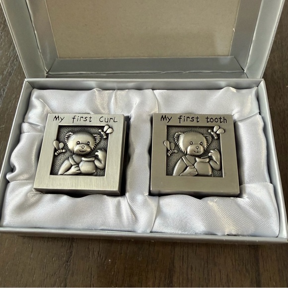 Silver Baby Keepsake Box Set - Picture 2 of 3